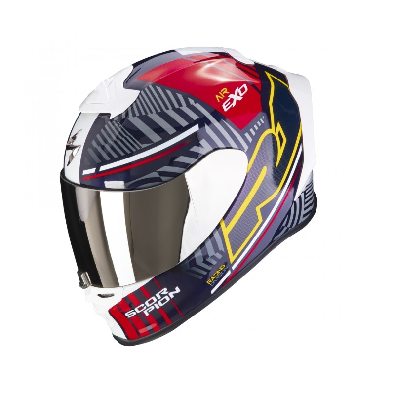 Integralna čelada Scorpion EXO-R1 EVO Air Victory rdeče-modro-rumena