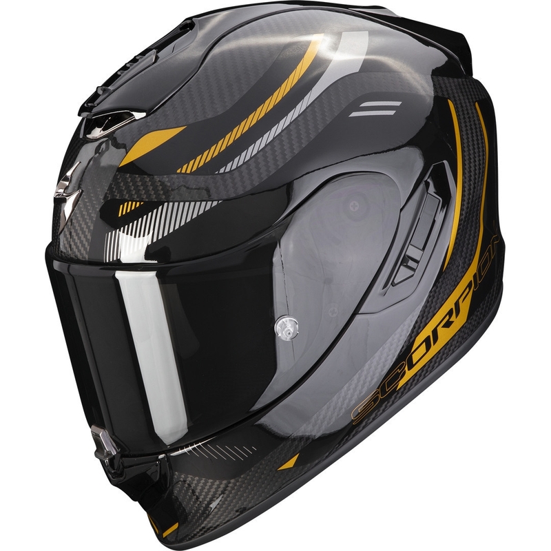 Integralna motoristična čelada Scorpion EXO-1400 EVO Carbon Air Kydra črno-zlata