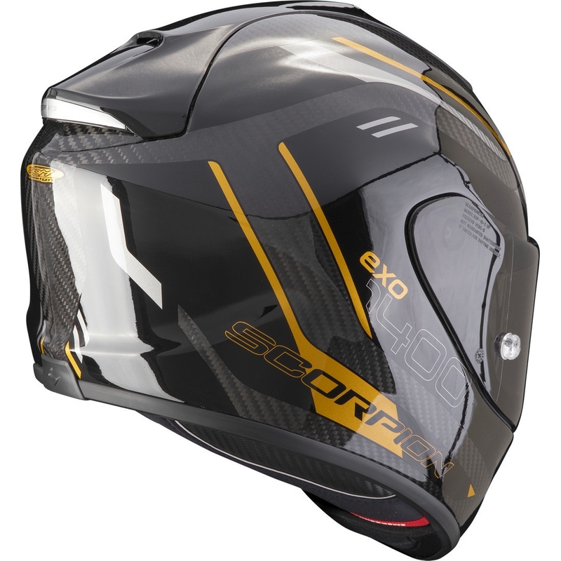 Integralna motoristična čelada Scorpion EXO-1400 EVO Carbon Air Kydra črno-zlata