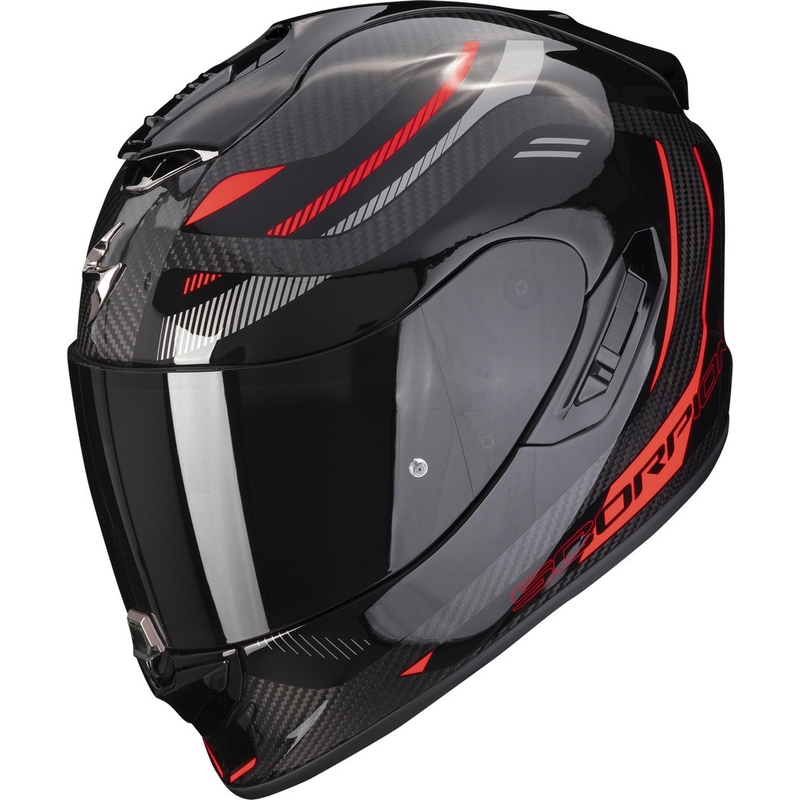 Integralna motoristična čelada Scorpion EXO-1400 EVO Carbon Air Kydra črno-rdeča