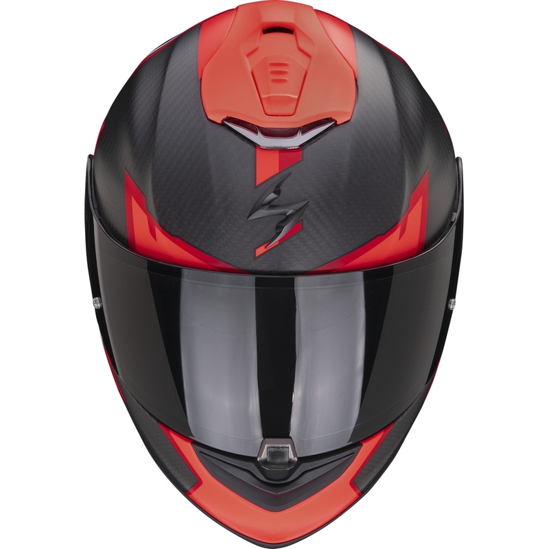 Integralna čelada Scorpion EXO-1400 EVO Carbon Air Kendal črno-rdeča