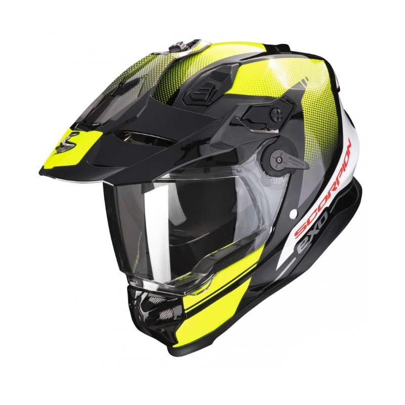 Motoristična čelada SCORPION ADF-9000 AIR Trail black-fluo yellow