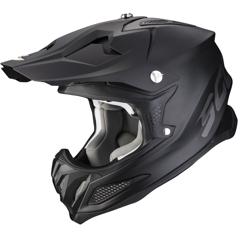 Motokros čelada Scorpion VX-22 Air Solid black matt