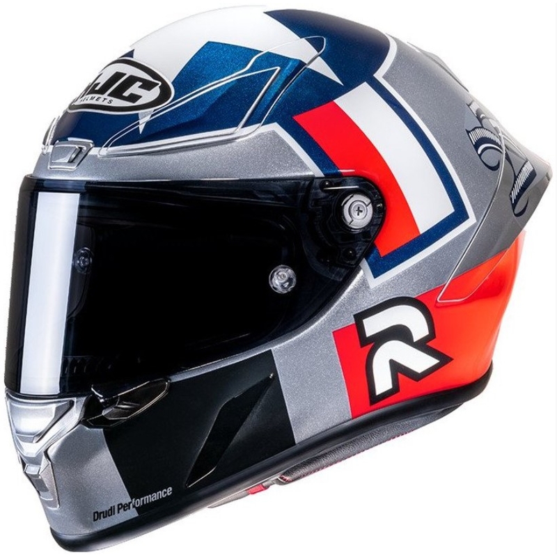 HJC RPHA 1 Ben Spies Silverstar MC21 rdeče-modro-bela-srebrna integralna motoristična čelada
