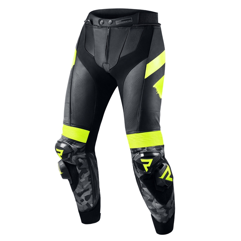 Rebelhorn Rebel 22 črno-fluo rumene motoristične hlače razprodaja