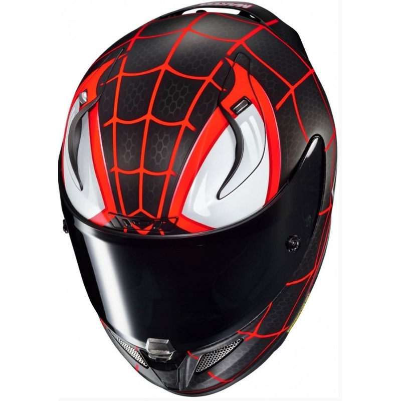 Integralna motoristična čelada HJC RPHA 11 MILES MORALES MC1SF črno-bela-rdeča