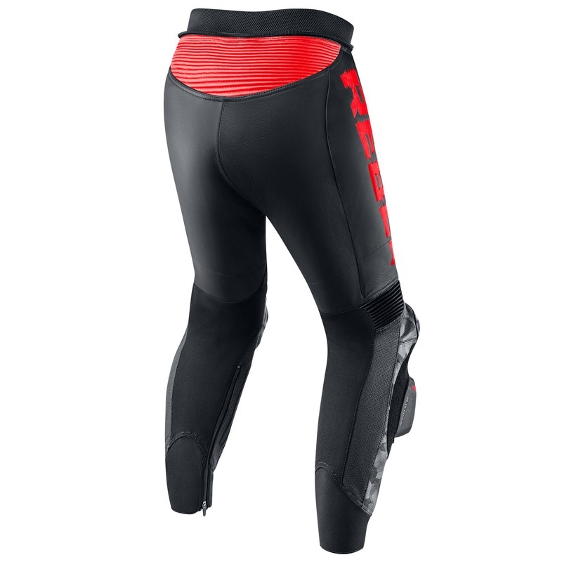 Rebelhorn Rebel Black-Fluo Red motoristične hlače razprodaja