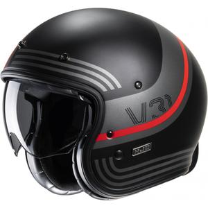 Odprta motoristična čelada HJC V31 Byron MC1SF rdeča-siva-črna