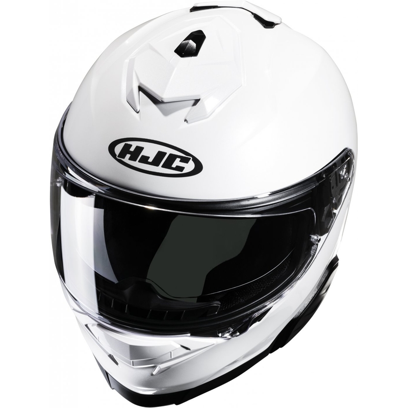 HJC i71 Solid pearl white integralna motoristična čelada
