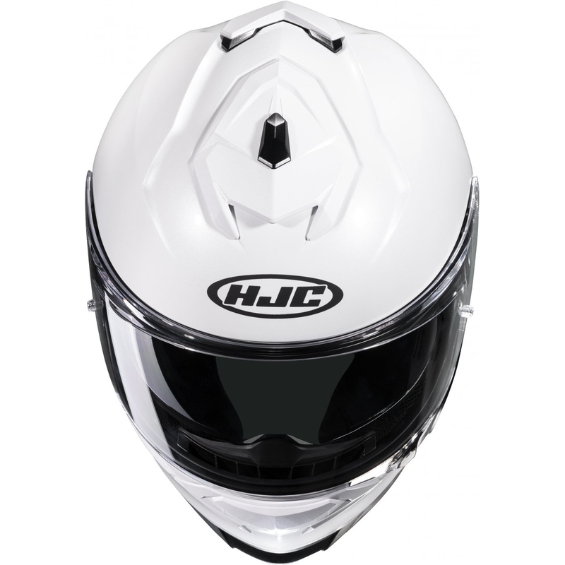HJC i71 Solid pearl white integralna motoristična čelada