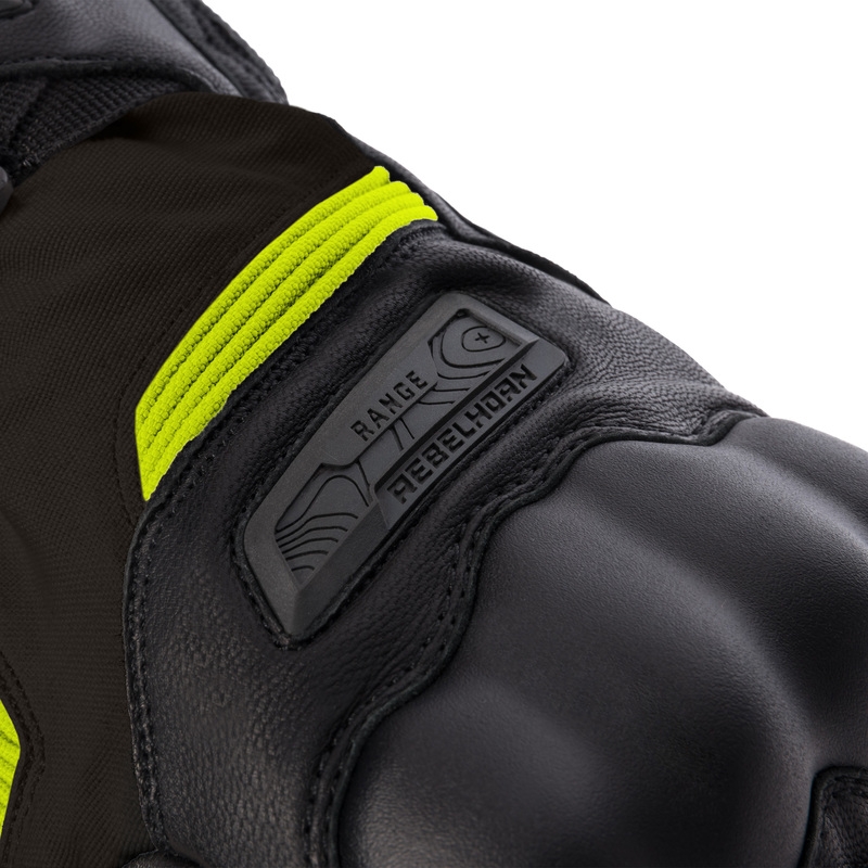 Motoristične rokavice Rebelhorn Range black-grey-fluo yellow razprodaja