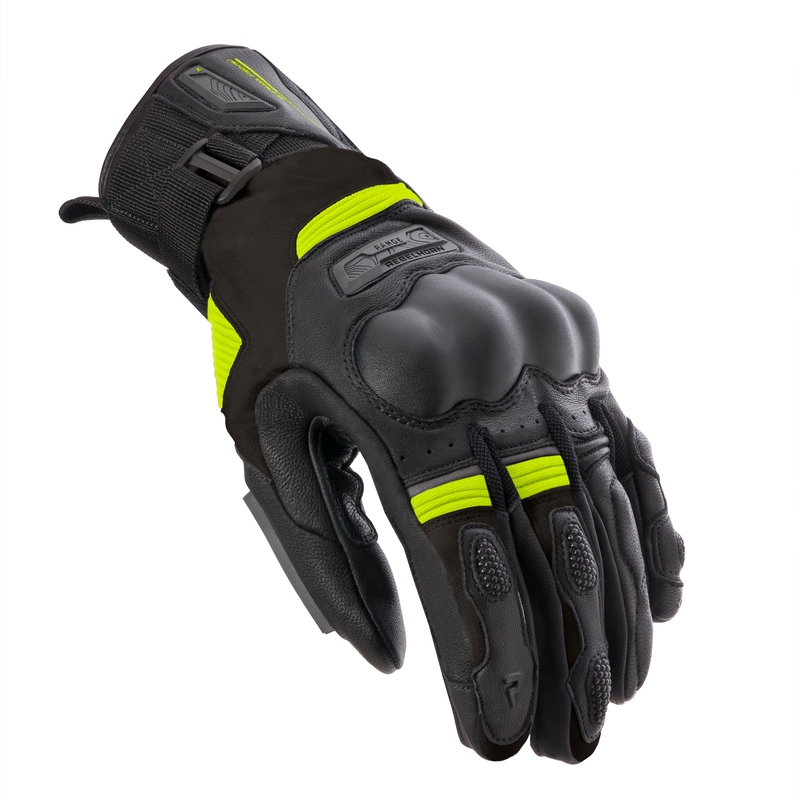 Motoristične rokavice Rebelhorn Range black-grey-fluo yellow razprodaja