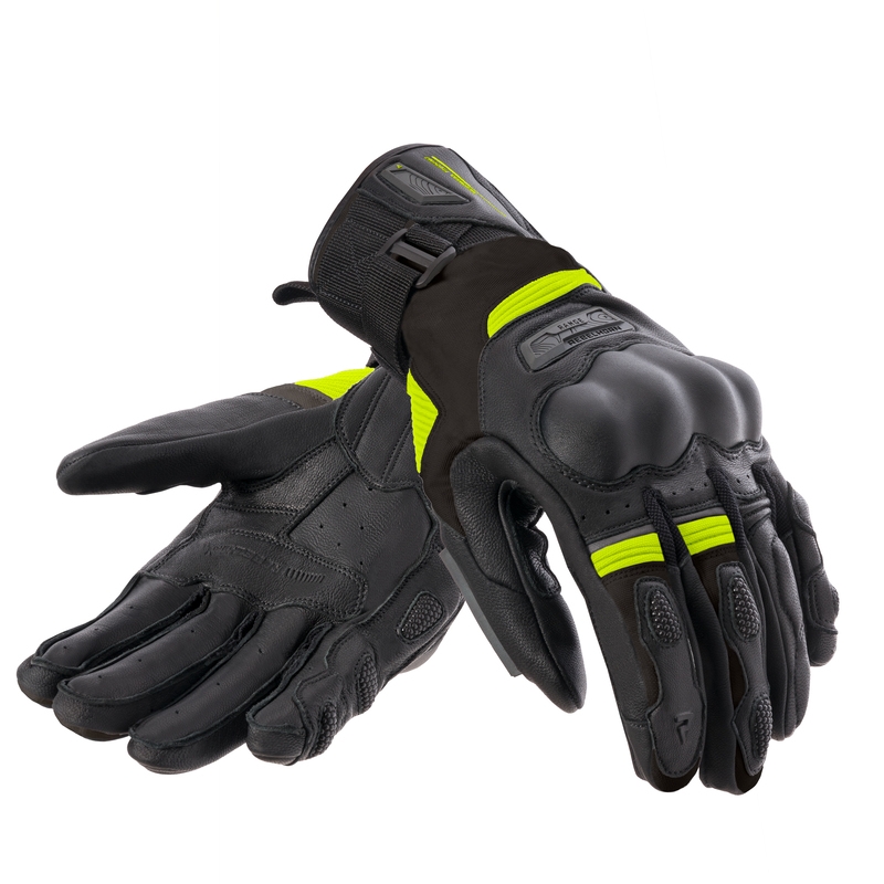 Motoristične rokavice Rebelhorn Range black-grey-fluo yellow razprodaja