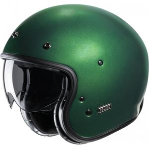 Odprta motoristična čelada HJC V31 Solid green