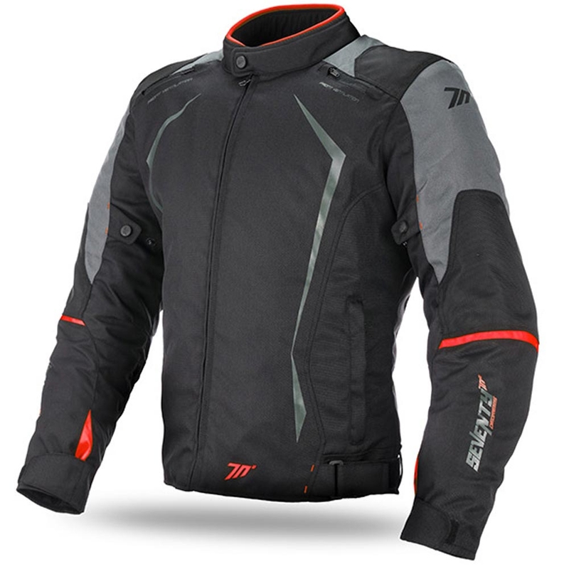 Motoristična jakna SEVENTY DEGREES SD-JR47 black-grey-red
