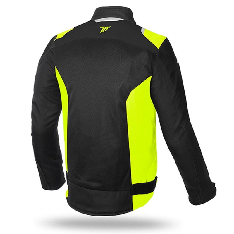 Motoristična jakna SEVENTY DEGREES SD-JR48 black-fluo yellow