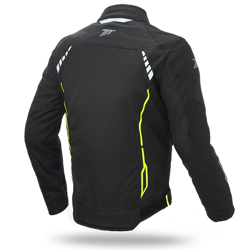 Motoristična jakna SEVENTY DEGREES SD-JR65 black-fluo yellow