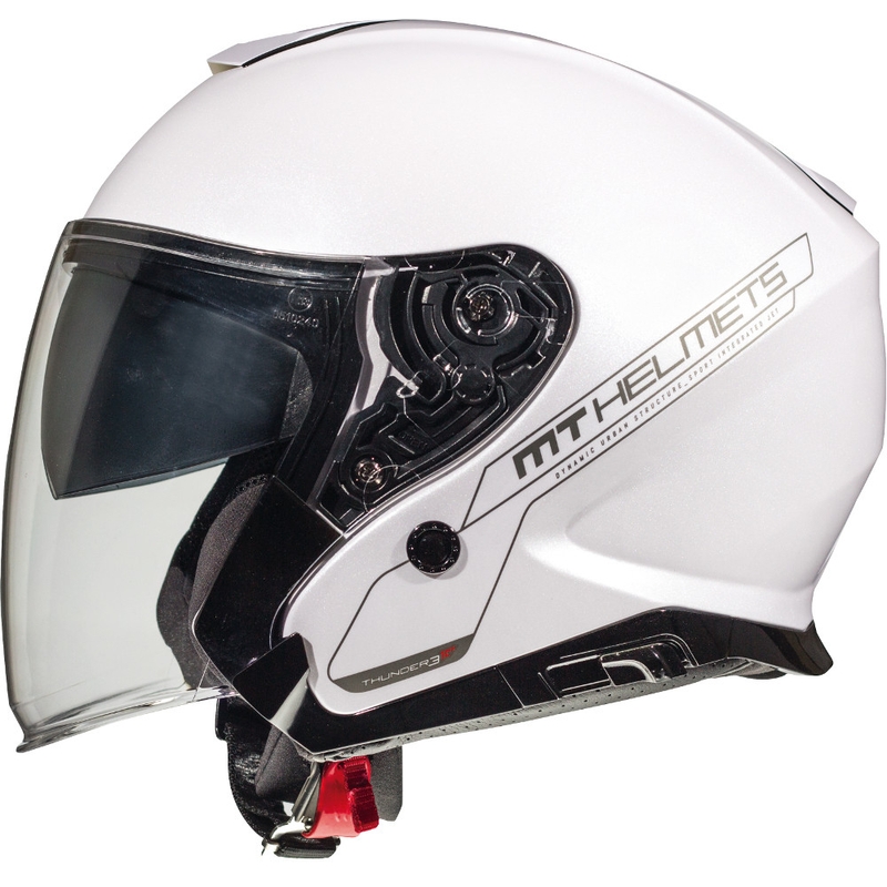MT Thunder 3 SV Solid White Odprta motoristična čelada razprodaja