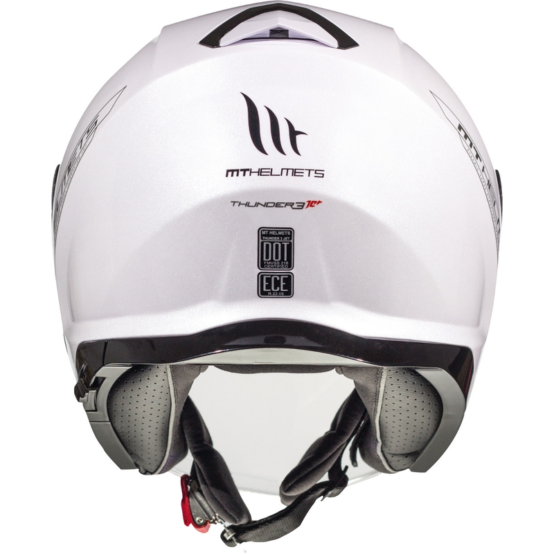MT Thunder 3 SV Solid White Odprta motoristična čelada razprodaja