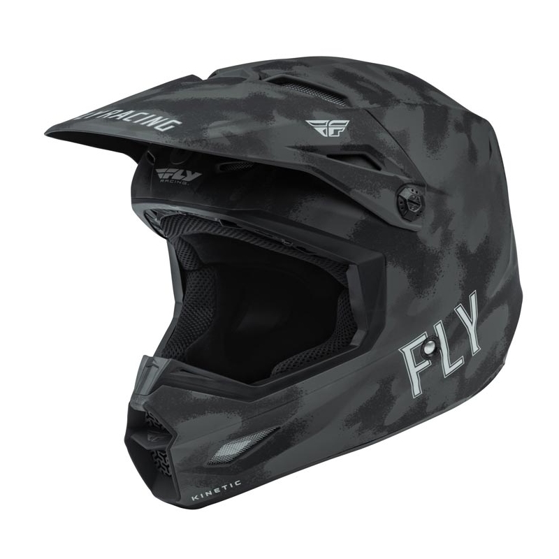 Motokros čelada FLY Racing Kinetic Drift black-grey-camo