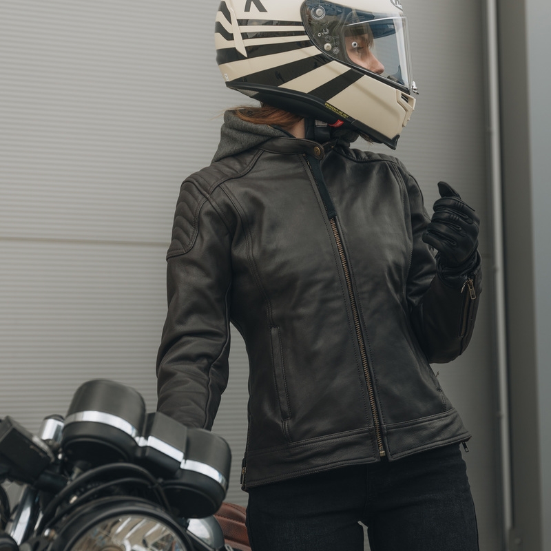 Rebelhorn Impala Vintage ženska motoristična jakna Brown