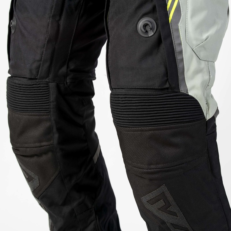 Rebelhorn Patrol Grey-Black-Fluo Yellow Motoristične hlače razprodaja