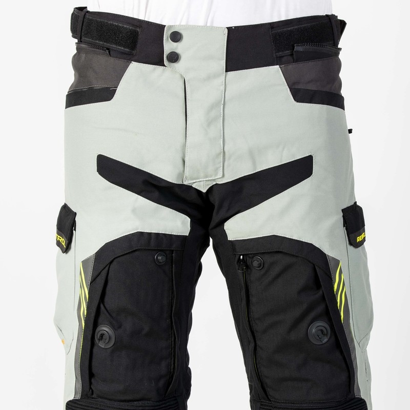Rebelhorn Patrol Grey-Black-Fluo Yellow Motoristične hlače razprodaja