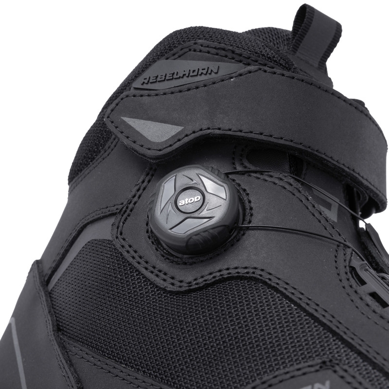 Rebelhorn Spark II Black Motorcycle Boots