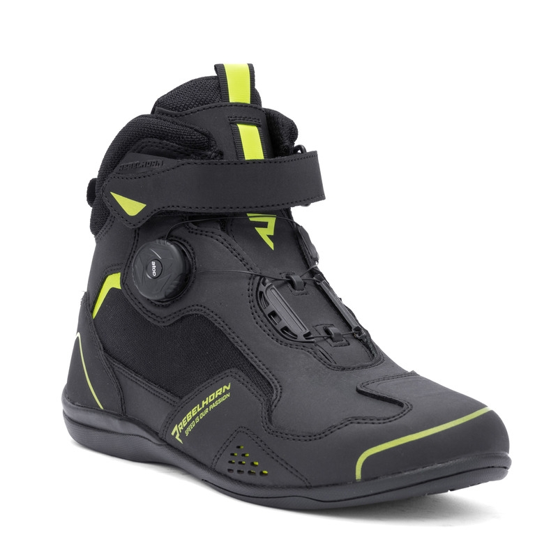 Motoristični škornji Rebelhorn Spark II black-fluo yellow