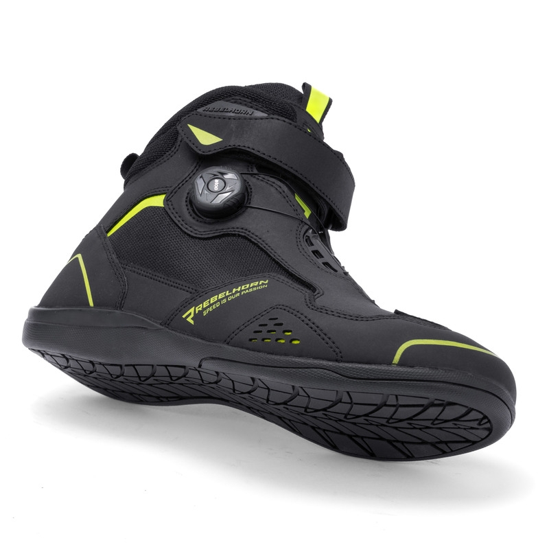 Motoristični škornji Rebelhorn Spark II black-fluo yellow