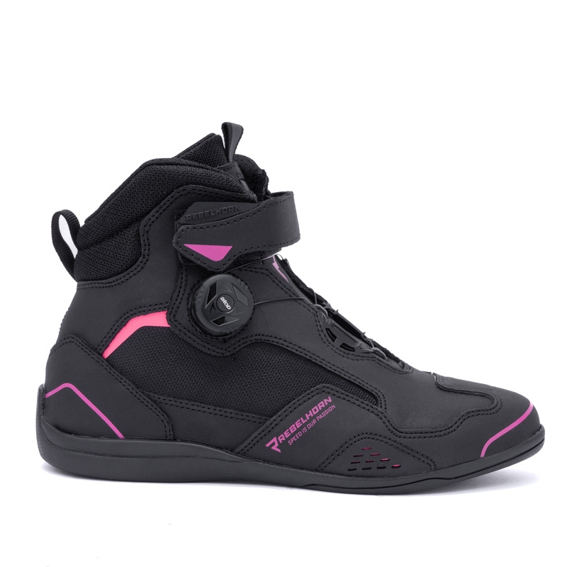Ženski motoristični škornji Rebelhorn Spark II Black and Pink
