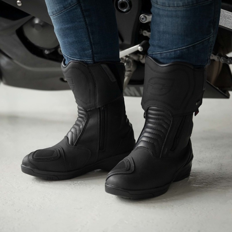 Ženski motoristični škornji Ozone Rapid Black Matte