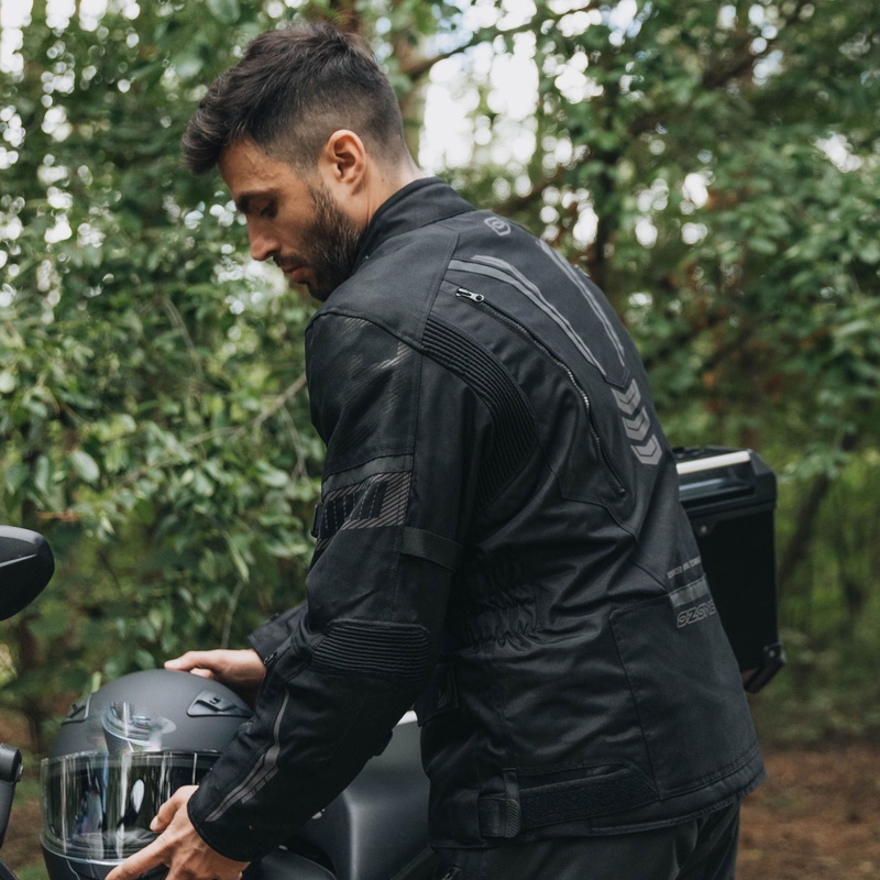 Ozone Tour III motoristična jakna črna