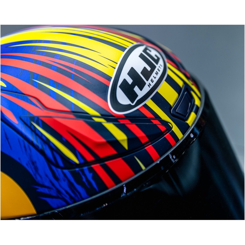 Integralna motoristična čelada HJC RPHA 1 Redbull Jerez GP MC21SF rdeče-rumeno-modra