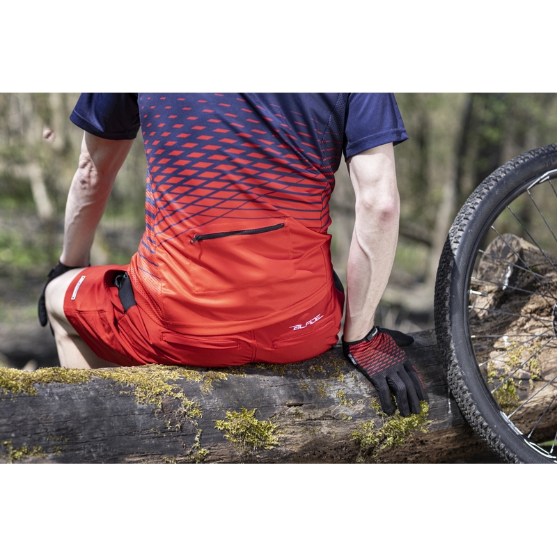 Dres FORCE MTB Angle modro-rdeč razprodaja