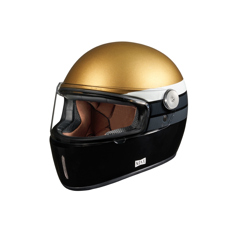 NEXX X.G100R Gallon zlatorumena integralna motoristična čelada razprodaja