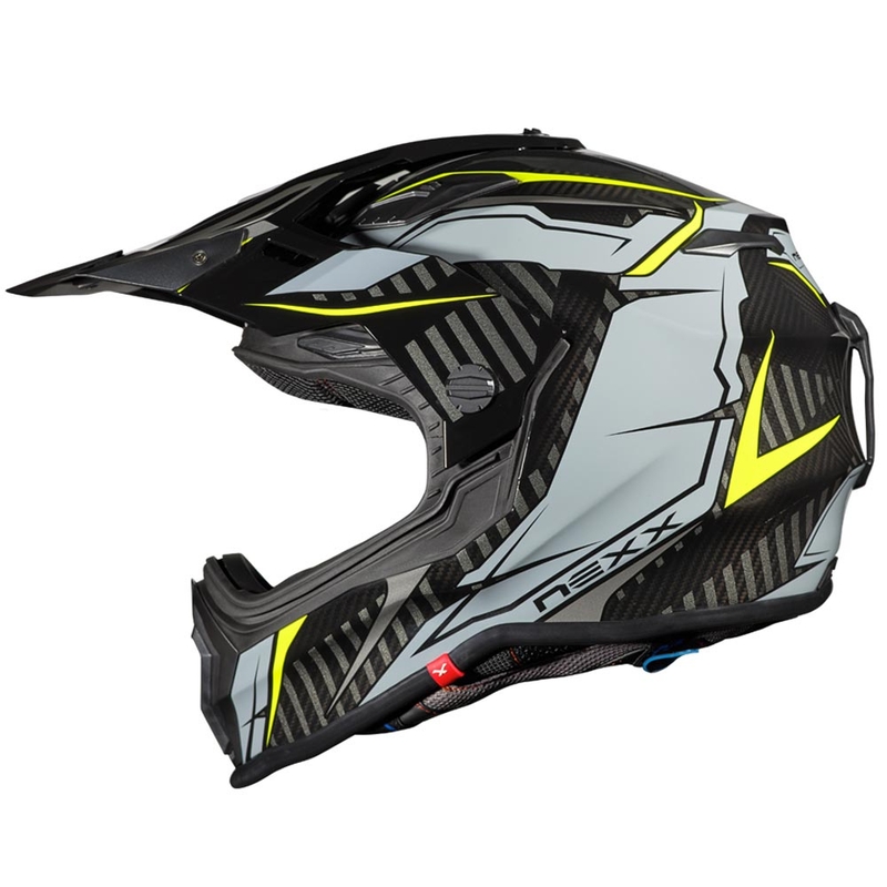Enduro čelada NEXX X.WRL Atika sivo-fluo rumena razprodaja