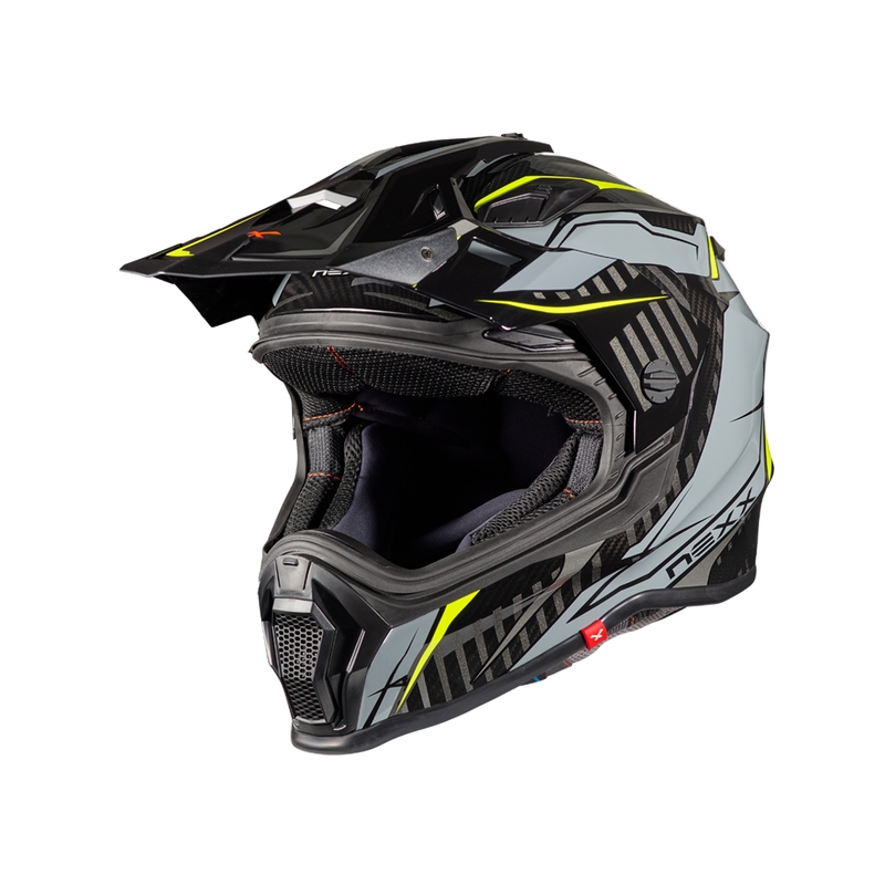 Enduro čelada NEXX X.WRL Atika sivo-fluo rumena razprodaja