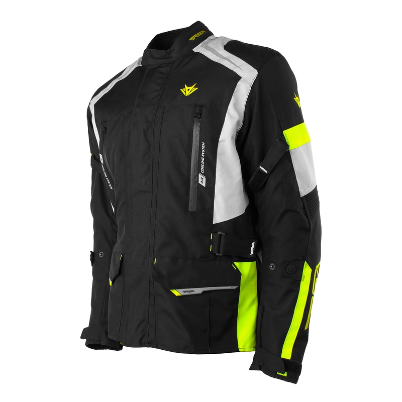 Motoristična jakna RSA EXO 2 black-grey-fluo yellow razprodaja
