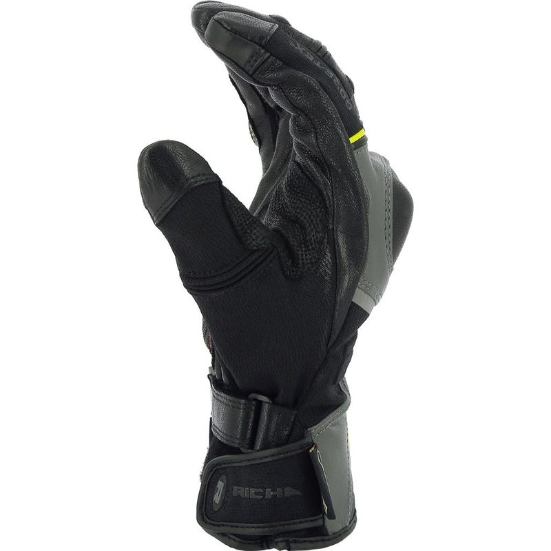 Motoristične rokavice RICHA Atlantic Gore-Tex black-grey-fluo yellow razprodaja