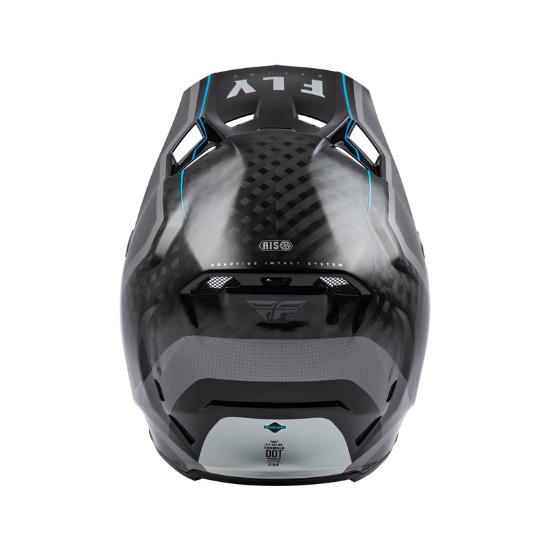 Motokros čelada FLY Racing Formula Axon black-grey-blue