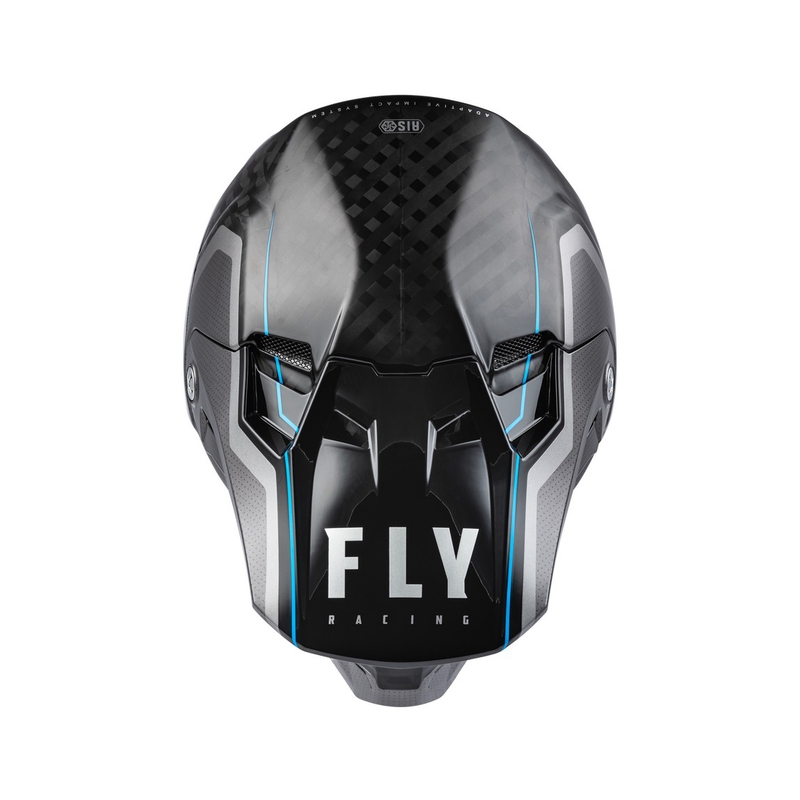 Motokros čelada FLY Racing Formula Axon black-grey-blue