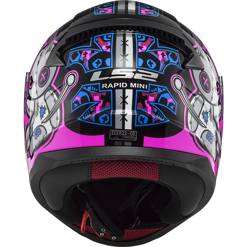 Otroška integralna čelada LS2 FF353 Rapid Mini Voodoo črno-rumena