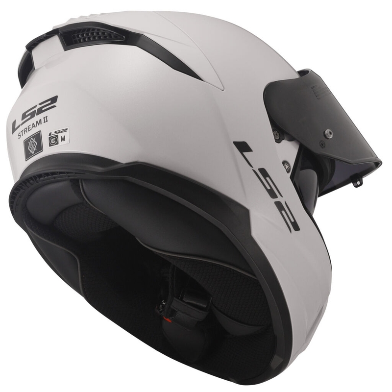 Motoristična čelada LS2 FF808 Stream II, bela, sijajna