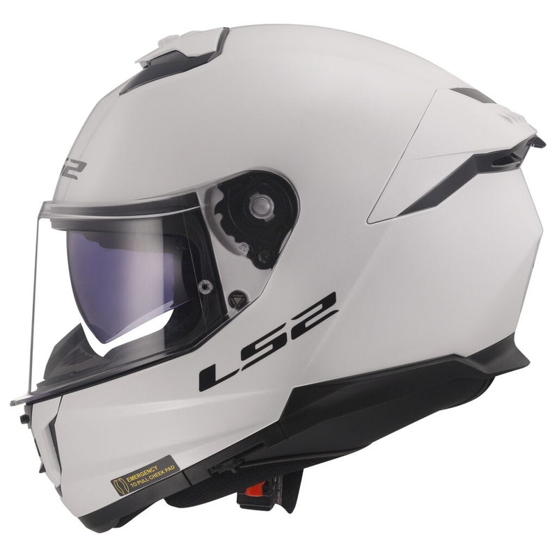 Motoristična čelada LS2 FF808 Stream II, bela, sijajna