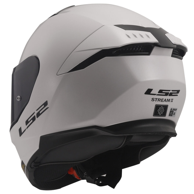 Motoristična čelada LS2 FF808 Stream II, bela, sijajna