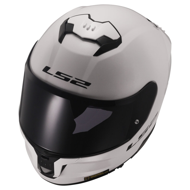 Motoristična čelada LS2 FF808 Stream II, bela, sijajna