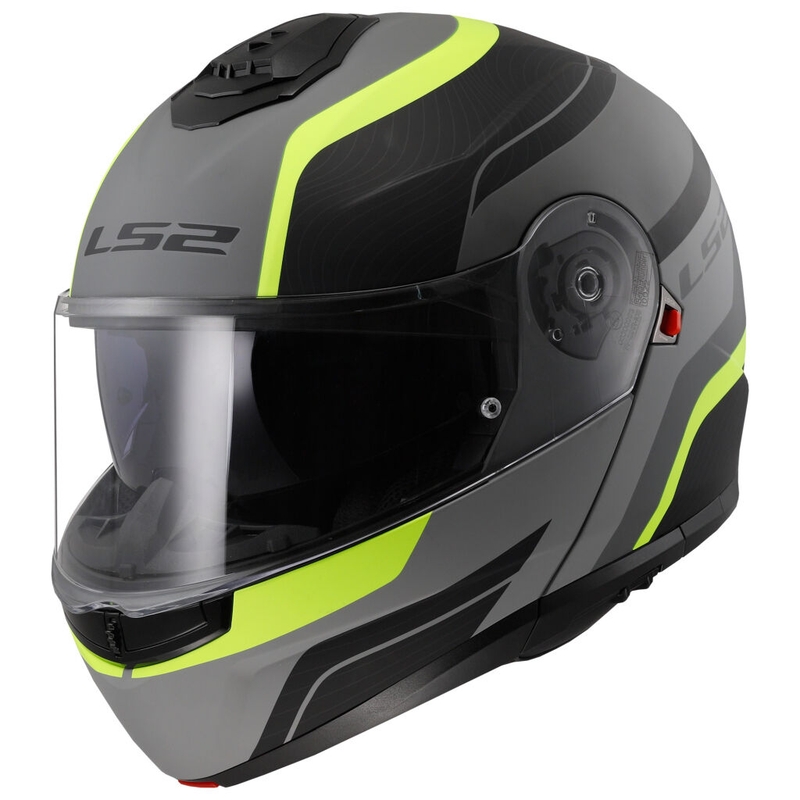 Preklopna čelada LS2 FF908 Strobe II Monza črno-fluo rumena