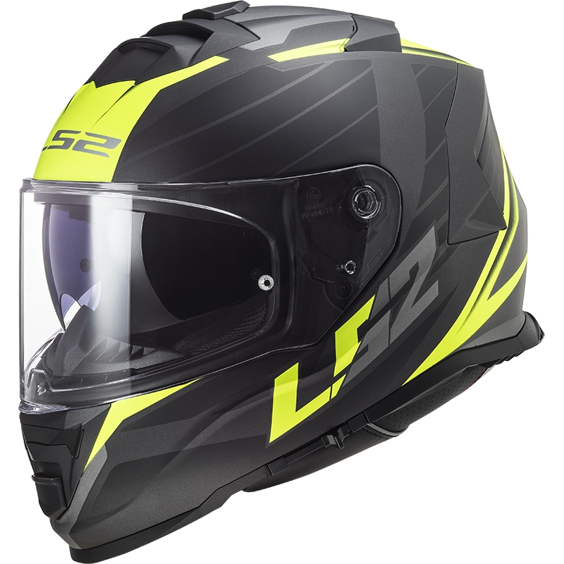 Motoristična čelada LS2 FF800 Storm II Nerve črno-fluo rumena