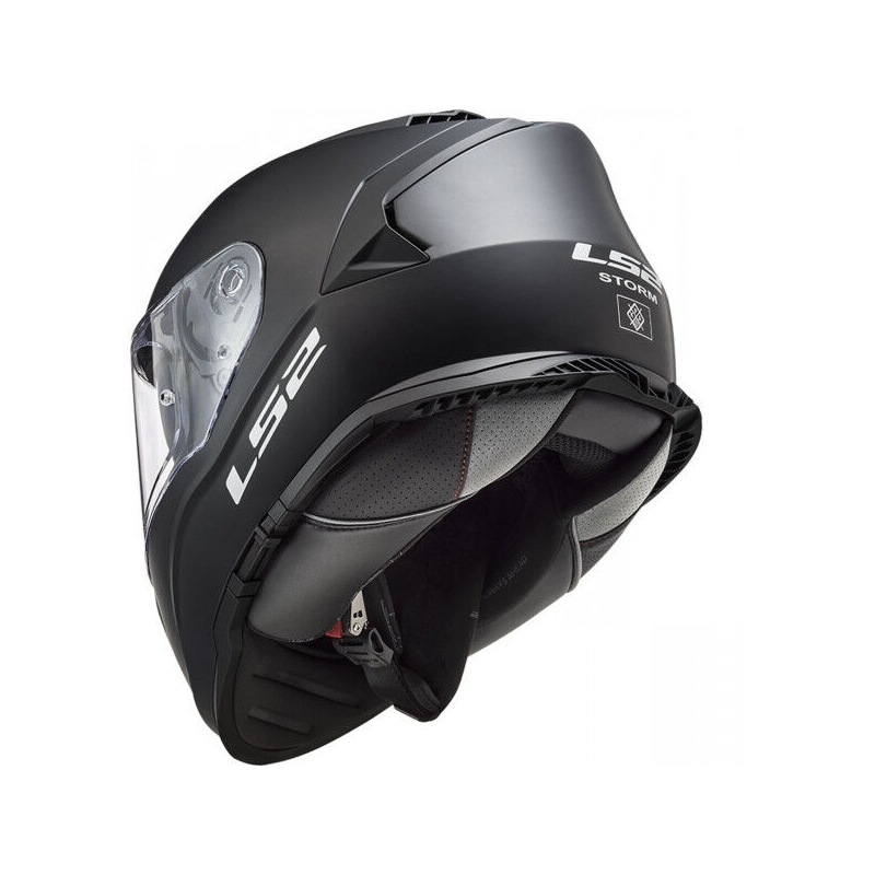 LS2 FF800 Storm II Solid Matte Black Integral Motoristična čelada